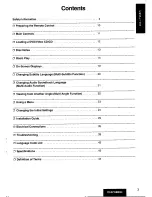 Preview for 3 page of Panasonic CX-DV1500 Operating Manual