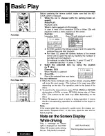 Preview for 14 page of Panasonic CX-DV1500 Operating Manual