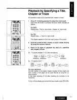 Preview for 17 page of Panasonic CX-DV1500 Operating Manual