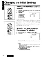 Preview for 28 page of Panasonic CX-DV1500 Operating Manual