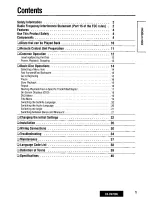 Preview for 5 page of Panasonic CX-DV7000U Operating Instructions Manual