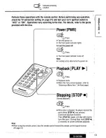 Preview for 13 page of Panasonic CX-DV7000U Operating Instructions Manual