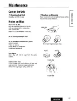 Preview for 37 page of Panasonic CX-DV7000U Operating Instructions Manual