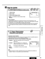 Preview for 89 page of Panasonic CX-DV7000U Operating Instructions Manual