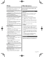 Предварительный просмотр 15 страницы Panasonic CX600H series Operating Instructions Manual