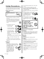 Предварительный просмотр 4 страницы Panasonic CX630H Series Operating Instructions Manual