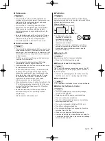 Предварительный просмотр 5 страницы Panasonic CX630H Series Operating Instructions Manual