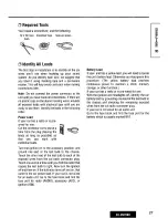 Предварительный просмотр 27 страницы Panasonic CXDV700U - CAR DVD PLAYER Operating Instructions Manual