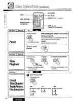 Предварительный просмотр 16 страницы Panasonic CXDVP292U - CAR DVD PLAYER Operating Instructions Manual