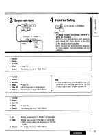 Предварительный просмотр 23 страницы Panasonic CXDVP292U - CAR DVD PLAYER Operating Instructions Manual