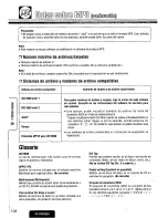 Предварительный просмотр 104 страницы Panasonic CXDVP292U - CAR DVD PLAYER Operating Instructions Manual