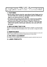 Preview for 3 page of Panasonic CXDVP292U - CAR DVD PLAYER Service Manual