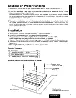 Предварительный просмотр 7 страницы Panasonic CY-M7052 Operating Operating Instructions Manual