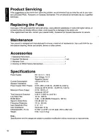 Предварительный просмотр 10 страницы Panasonic CY-M7052 Operating Operating Instructions Manual