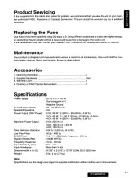 Предварительный просмотр 11 страницы Panasonic CY-M9054 Operating Operating Instructions Manual