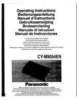 Panasonic CY-M9054EN Operating Instructions Manual preview