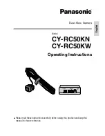 Preview for 1 page of Panasonic CY-RC50KN Operating Instructions Manual