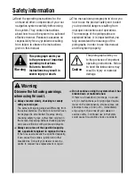 Preview for 2 page of Panasonic CY-RC50KN Operating Instructions Manual