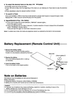Preview for 8 page of Panasonic CY-RM850 Operating Manual