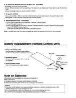 Предварительный просмотр 8 страницы Panasonic CY-RM850 Operating Manual