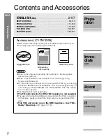 Preview for 2 page of Panasonic CY-TM100N Operating Instructions Manual