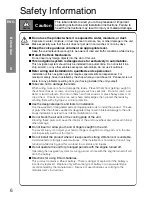 Preview for 6 page of Panasonic CY-TM100N Operating Instructions Manual