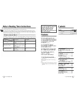 Preview for 4 page of Panasonic CY-TUN133W Operating Instructions Manual