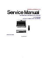 Preview for 1 page of Panasonic CY-TV7000W Service Manual