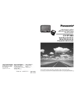 Panasonic CY-V7100U Operating Instructions предпросмотр