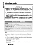 Предварительный просмотр 2 страницы Panasonic CY-V7100U User Manual