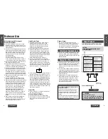 Предварительный просмотр 5 страницы Panasonic CY-VHD9401N Operating Instructions Manual