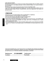 Preview for 4 page of Panasonic CY-VM1200EX User Manual