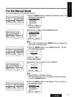 Предварительный просмотр 17 страницы Panasonic CY-VM1500 Operating Instructions Manual