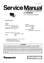 Предварительный просмотр 6 страницы Panasonic CY-VM6880H Service Manual