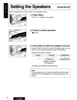 Предварительный просмотр 12 страницы Panasonic CYAC300EX - CAR AUDIO SURROUND P Operating Instructions Manual