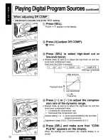 Предварительный просмотр 20 страницы Panasonic CYAC300EX - CAR AUDIO SURROUND P Operating Instructions Manual