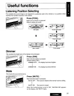 Предварительный просмотр 25 страницы Panasonic CYAC300EX - CAR AUDIO SURROUND P Operating Instructions Manual