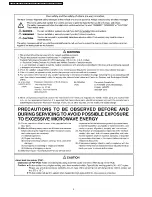 Preview for 2 page of Panasonic Cyclonic Inverter NN-ST765S Service Manual