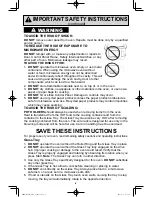 Preview for 6 page of Panasonic Cyclonic Inverter NN-ST975S Operating Instructions Manual