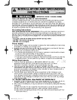 Preview for 8 page of Panasonic Cyclonic Inverter NN-ST975S Operating Instructions Manual