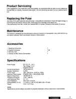 Preview for 9 page of Panasonic CYM7002EUC - AUTO POWER AMPLIFIER Operating Instructions Manual