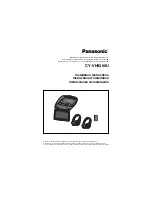 Panasonic CYVH9300U - 9" OVERHEAD MONITOR Installation Instructions preview