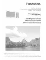 Panasonic CYVM5800U - 5.8" CLR MONITOR/DVD Operating Instructions Manual preview