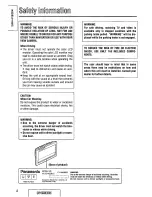 Preview for 2 page of Panasonic CYVM5800U - 5.8" CLR MONITOR/DVD Operating Instructions Manual