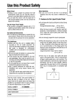 Preview for 5 page of Panasonic CYVM5800U - 5.8" CLR MONITOR/DVD Operating Instructions Manual