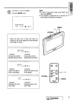 Preview for 17 page of Panasonic CYVM5800U - 5.8" CLR MONITOR/DVD Operating Instructions Manual