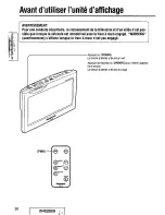 Preview for 30 page of Panasonic CYVM5800U - 5.8" CLR MONITOR/DVD Operating Instructions Manual