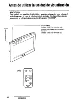 Preview for 48 page of Panasonic CYVM5800U - 5.8" CLR MONITOR/DVD Operating Instructions Manual