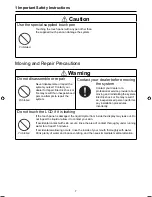 Предварительный просмотр 9 страницы Panasonic CZ-256ESMC2 Operation Manual