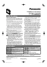 Panasonic CZ-256ESMC2U Installation Instructions предпросмотр